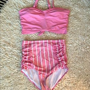 High-waisted plus size bikini